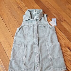 Cat & Jack Green Sleeveless Casual Dress